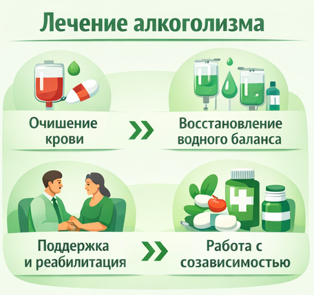 лечение алкоголизма в Советской Гавани этапы